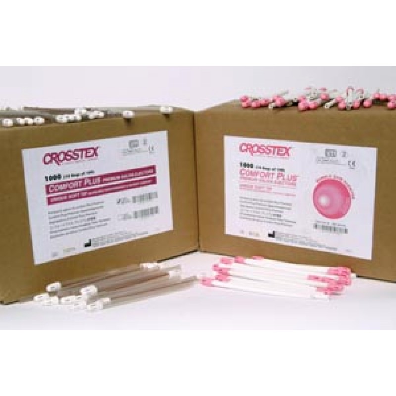 Crosstex International ZCWCP Comfort Plus Saliva Ejector, Clear/ White, 100/bg, 10 bg/cs