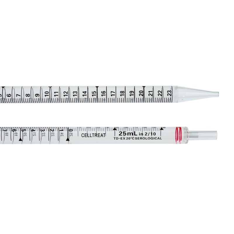 229025B CELLTREAT 25 mL Sterile Serological Pipet Individually Wrapped