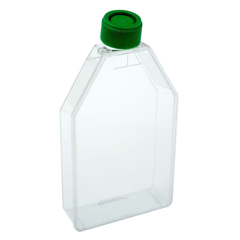 229350 CELLTREAT 182 cm² Tissue Culture Flasks, Plug Seal Cap, Sterile, 40 Flasks