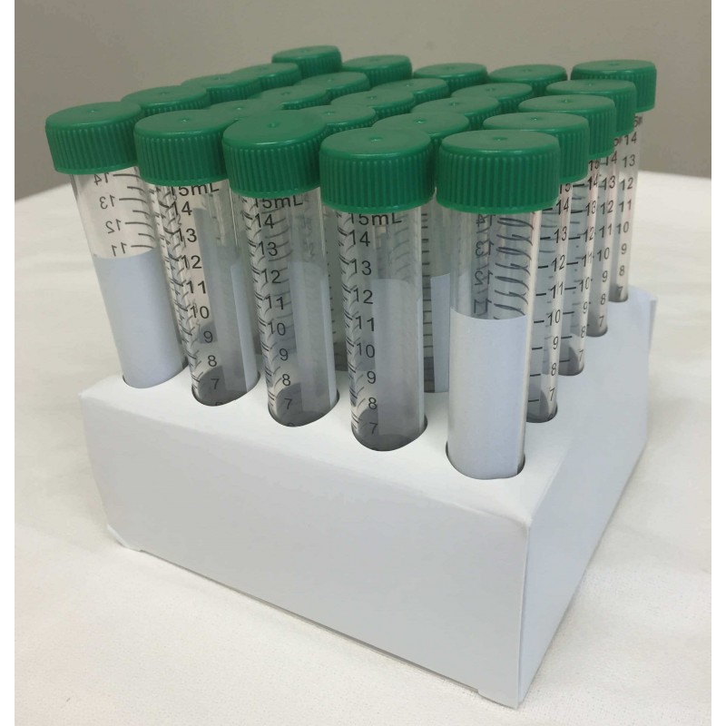 229410 CELLTREAT 15 mL Centrifuge Tube, Clear, Sterile, Paperboard Racks