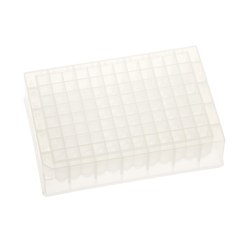 CELLTREAT Deep 1.5ml Well Plate, 96 Wells, Square Well to Round Bottom, SKU 229572