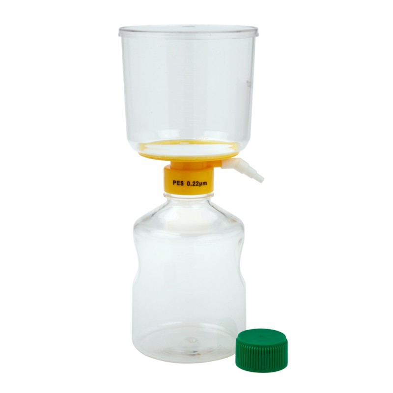 229708 CellTreat Bottle Top Filter System, PES, 90 mm, 0.22 μm, 1000 mL, Polypropylene Housing, Graduated, Sterile (Pack of 12, Individually Packaged)
