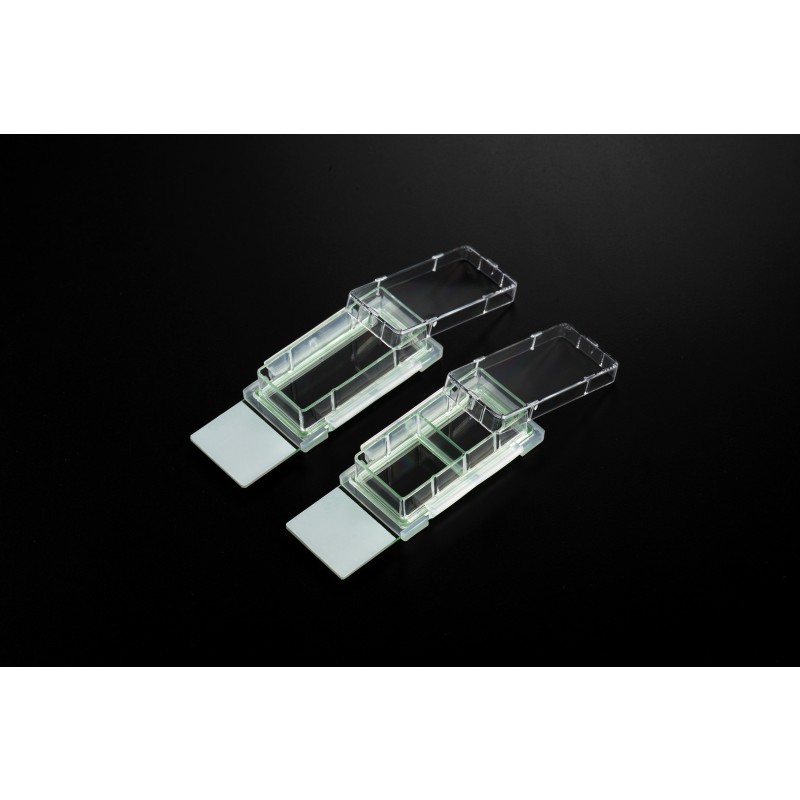Nest 230101 Cell Culture Chamber Slide, 1 Clear Chamber, Glass Slide, Sterile (12 Slides/Case) 