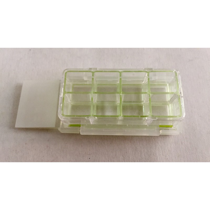 Nest 230108 Cell Culture Chamber Slide, 8 Clear Chambers, Glass Slide, Sterile (12 Slides/Case) 