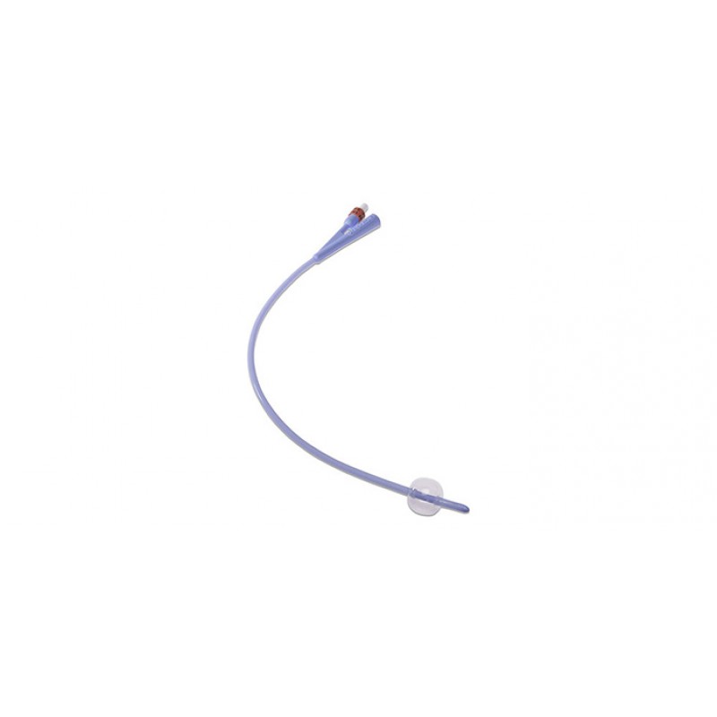 Coude Foley Catheter, 30cc, 2-Way, Silicone, 22FR, 16"L, Sterile, 10/ctn (Continental US Only) (Temporarily Unavailable for Sale)