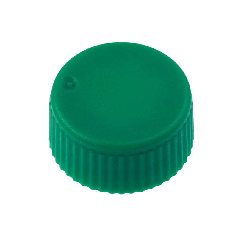 230841G CellTreat CAP ONLY, Screw Top Micro Tube Cap, O-Ring, Opaque, Green, Non-sterile (1000/Case)