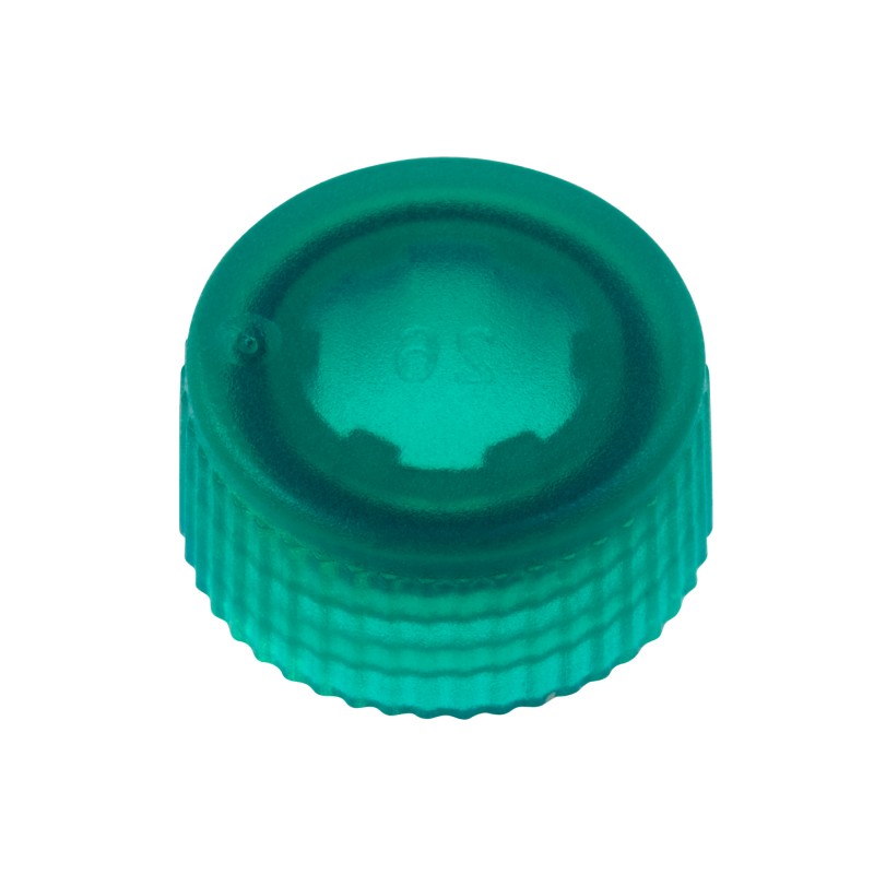 230842G CellTreat CAP ONLY, Screw Top Micro Tube Cap, O-Ring, Translucent, Green, Non-sterile (1000/Case)