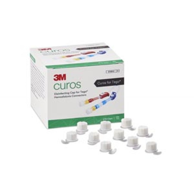 3M Health Care CTG1-270 Port Protector, for the Tego® Needlefree Hemodialysis Connector, White, 270/bx, 8 bx/cs (Continental US+HI Only)