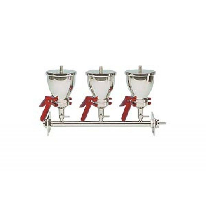 Cytiva 10444835 Multiple Filtration Apparatus, Six-Place Filtration, Stainless Steel 500mL, 47/50mm, AS610/3, Support Screen