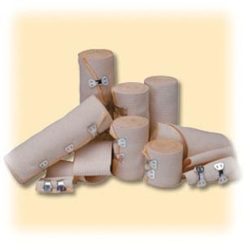 AMD-Medicom 623 Elastic Bandage, 6" x 5 yds, CONTAINS LATEX, Shrink Wrapped, 10/pk, 5 pk/cs