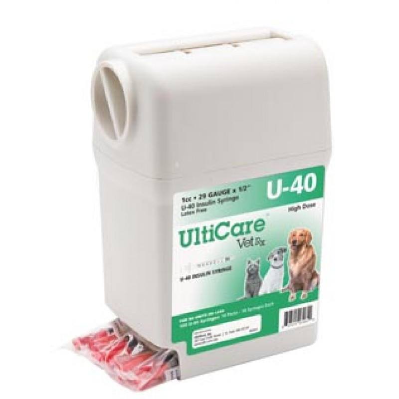UltiMed, Inc. 07261 UltiGuard U-40 Syringe Dispenser, 29G x ½", 1cc, 100/bx
