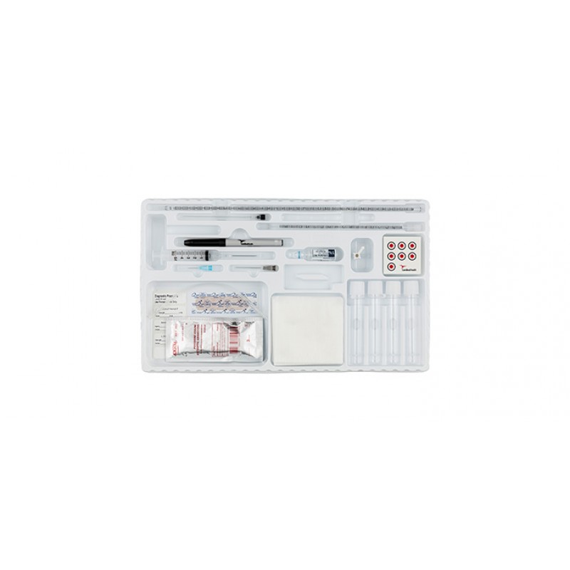 Pediatric Conventional Lumbar Puncture Tray with Spinal Needle, 22G x 1.5", and 1% Lidocaine 5ml Glass Ampule, 10/cs (Continental US Only)