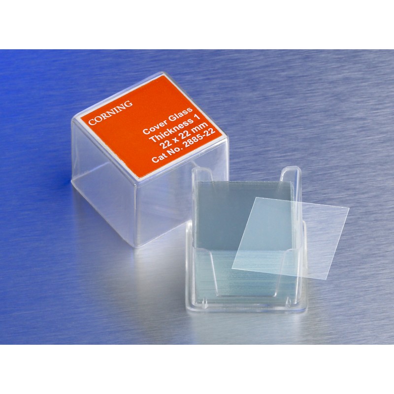 Corning 2855-18 Corning® 18x18 mm Square #2 Cover Glass