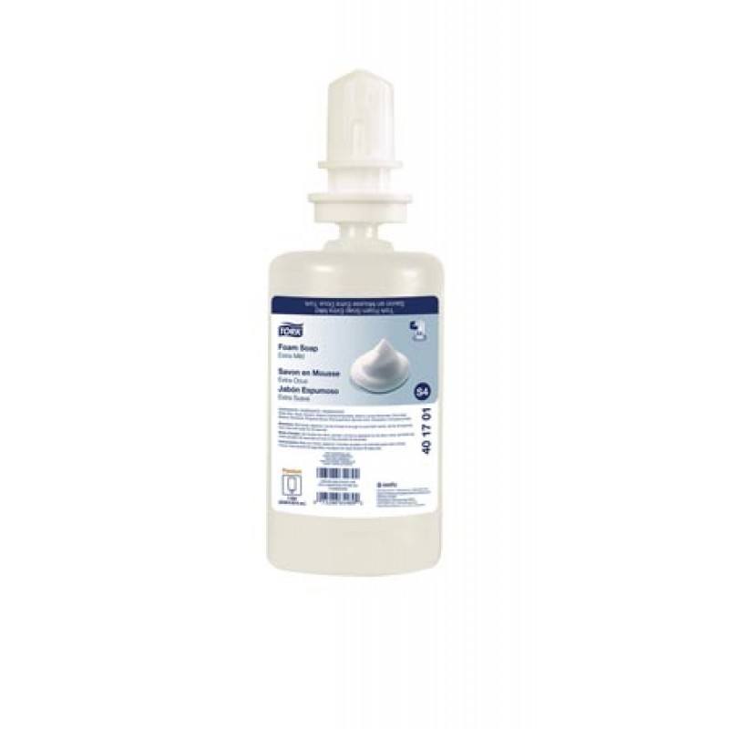 Essity Professional Hygiene North America, LLC 401701 Premium Foam Soap, Extra Mild, White Foam, Perfume-Free, 1 oz, 6/cs (80 cs/plt)
