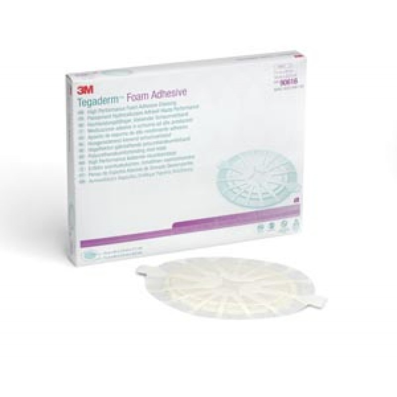 3M Health Care 90616 Foam Adhesive Dressing, 7 ½" x 8 ¾", Oval, 5/bx, 3 bx/cs (Continental US+HI Only)