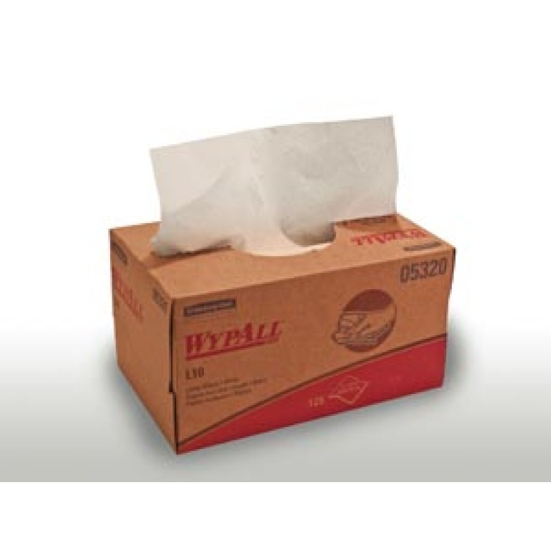 Kimberly-Clark Professional 05320 Wypall® L10 Utility Wipes, White, 9" x 10½", 125/bx, 18 bx/cs (Products cannot be sold on Amazon.com or any other 3rd party site)