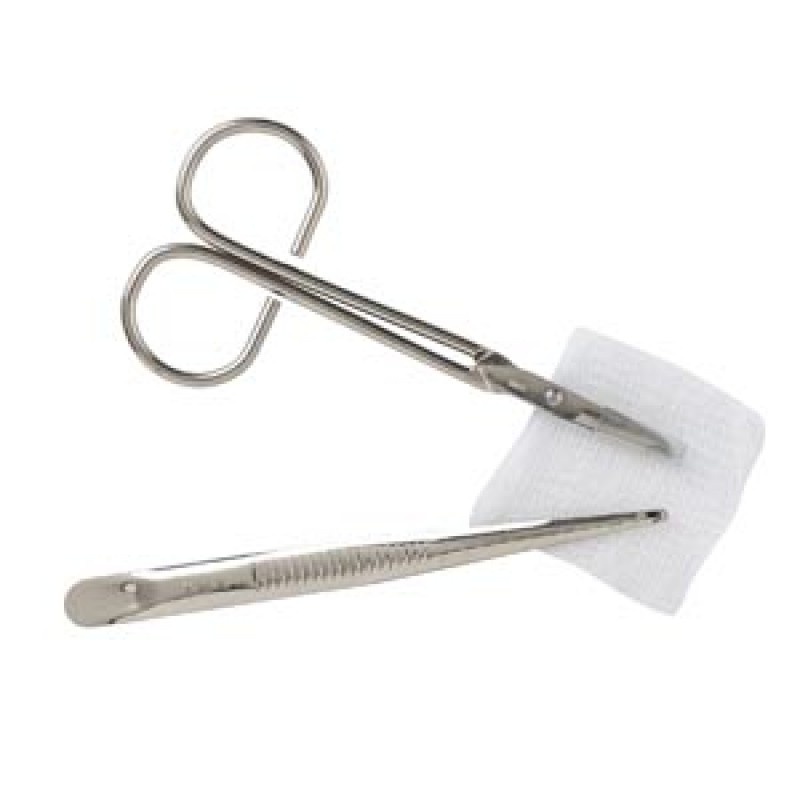 Medical Action Industries 4131 Suture Removal Kit Tray Includes: WF Littauer Scissors, Metal Forceps, 2" x 2" Gauze, 50/cs
