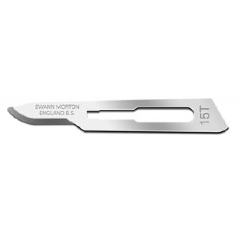 Cincinnati Surgical Company 00SM15T Blade, Swann Morton, Carbon Steel, Size 15t, Sterile, 100/bx (DROP SHIP ONLY)