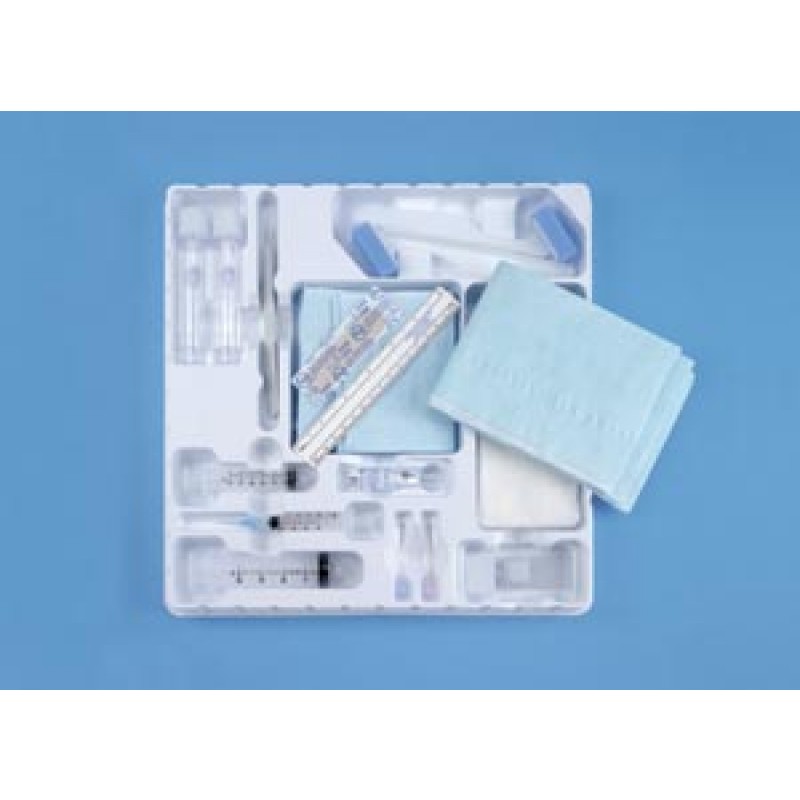 Busse Hospital Disposables, Inc. 651 Basic Biopsy Tray, Sterile, Includes: 25G x 5/8" Needle, 3cc Syringe, 22G x 1½" & 20Gg x 1½' Needles, 6cc & 20cc Luer Lock Syringe, 5mL Lidocaine, Scalpel, 2-10mL Spec. Vials, 6 Microscope Slides, 6" Ruler, 2 Sponge St