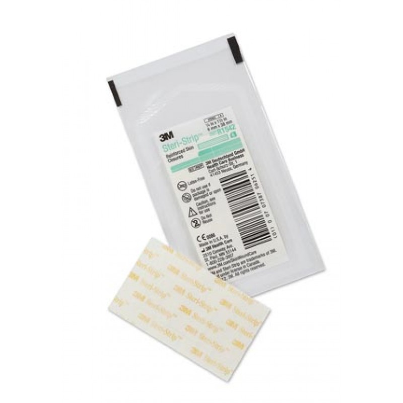 3M Health Care R1542 Reinforced Skin Closure, ¼" x 1½", 6 strips/env, 50 env/bx, 4 bx/cs (Continental US+HI Only)