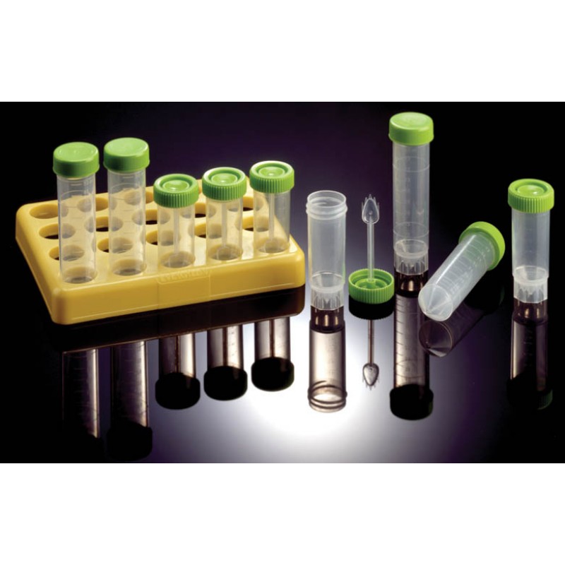 222-3549-G8D Evergreen 50 mL Centrifuge Tube, Polypropylene, Natural, Screw Cap, Sterile (24 Trays of 20 Tubes, 480 Tubes Per Case)