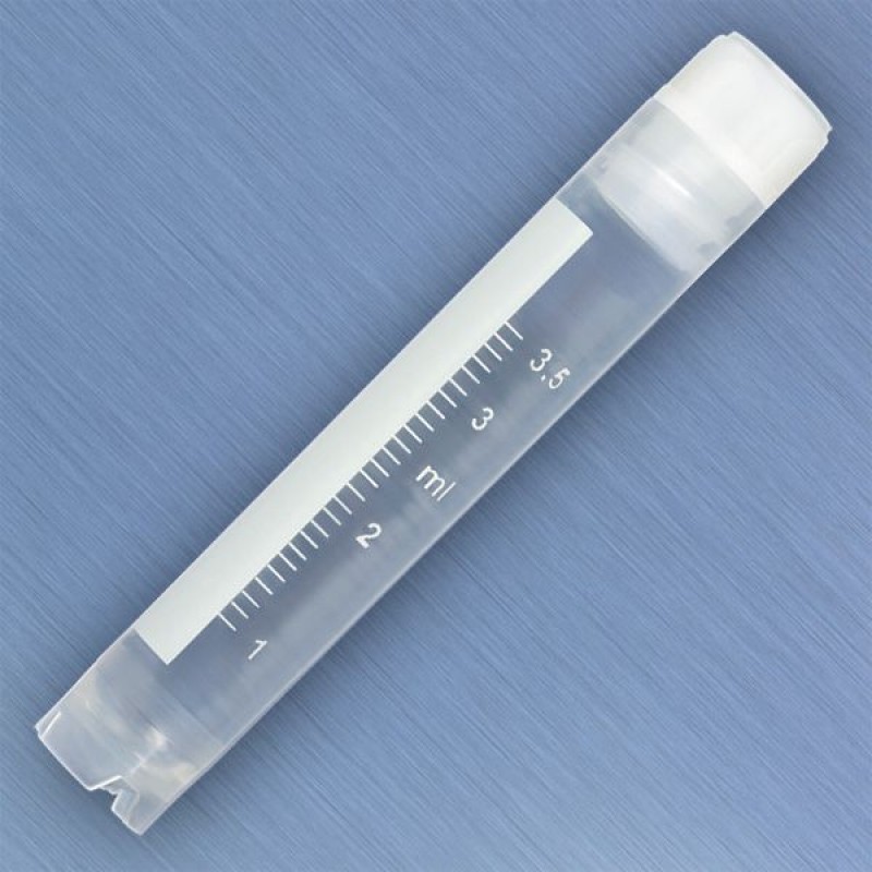 Globe Scientific 4.0 mL Cryogenic Vial, Natural, Sterile, Self Standing