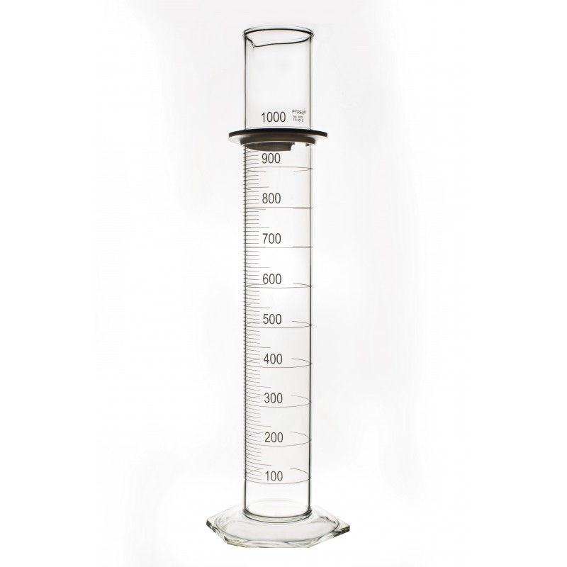 Corning 3022-1L PYREX® Single Metric Scale, 1L Graduated Cylinder, TC