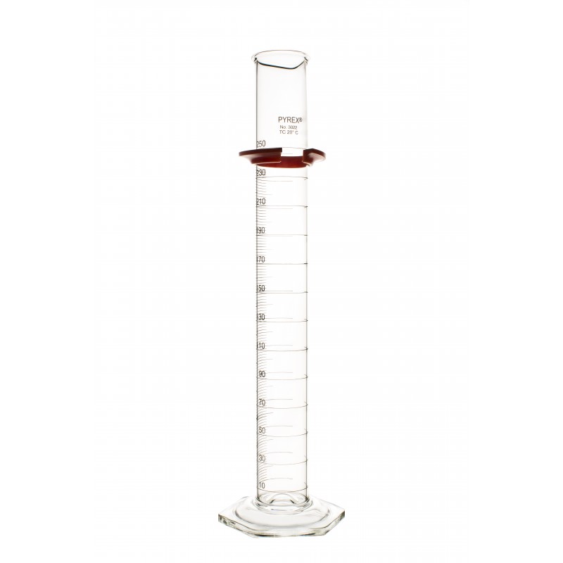 Corning 3022-250 PYREX® Single Metric Scale, 250 mL Graduated Cylinder, TC