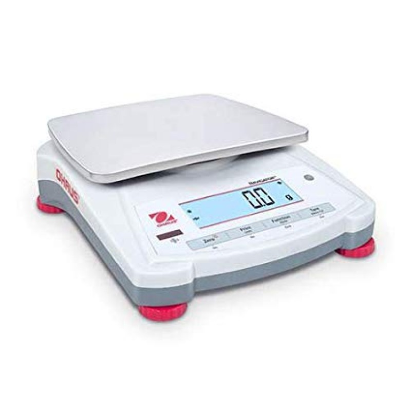 Ohaus 30456414 Navigator NV1201 1200g x 0.1g, Portable Top Loading Balance, 7.5in x 5.7in Ultra Light
