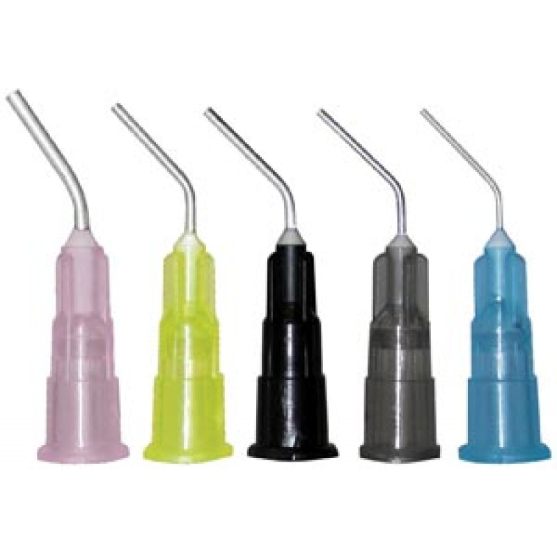 Mydent PN-1227 Pre-Bent Tips, 18 Gauge (Pink),  100/bg