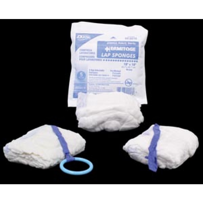 Dukal Corporation KP-7012 Laparotomy Sponge, 12" x 12", Non-Sterile, Banded in 5s - No Wrap, Prewashed, 5/bdl, 280 bdl/cs