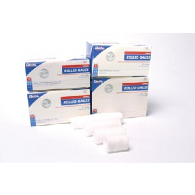 Dukal Corporation 456 Rolled Gauze, 6", Sterile, 2-Ply, 1/pouch, 6/bg, 8 bg/cs