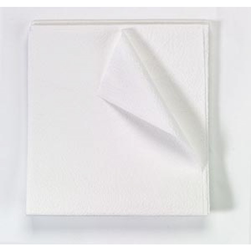TIDI Products, LLC 918272 Drape Sheet, Poly, 2-Ply, 40" x 72", White, 50/cs