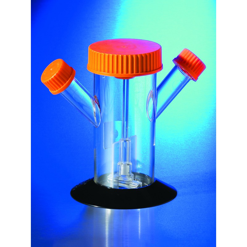 Corning 3152 Corning® 125 mL Disposable Spinner Flask with 70 mm Top Cap and 2 Angled Sidearms, Sterile