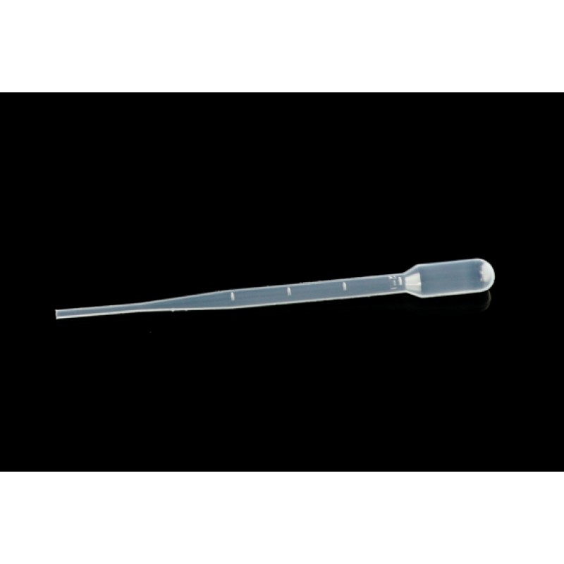 2ml Pasteur Pipette, dispenser style, bulk, Non-sterile, 500/pk, 5000/cs