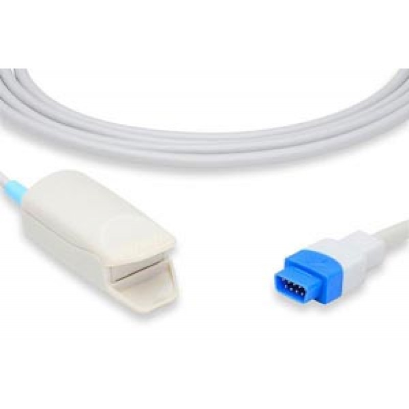 Cables and Sensors S403-1170 Short SpO2 Sensor, Adult Clip, Datex Ohmeda Compatible w/ OEM: TS-F-D (DROP SHIP ONLY) (Freight Terms are Prepaid & Added to Invoice - Contact Vendor for Specifics)