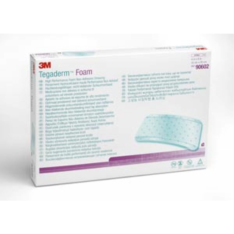 3M Health Care 90602 Non-Adhesive Foam Dressing, 4" x 8", 5/bx, 6 bx/cs (Continental US+HI Only)