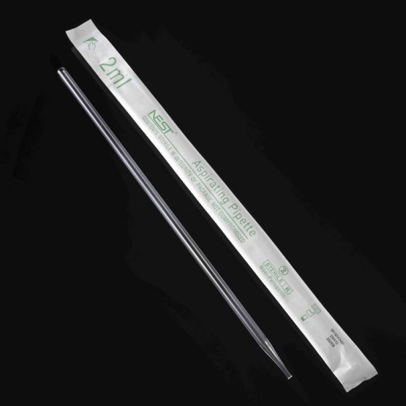 2ml Aspirating Pipette, No Printing, No plug, Individually Wrapped, Sterile, 50/bag, 200/pk, 800/cs