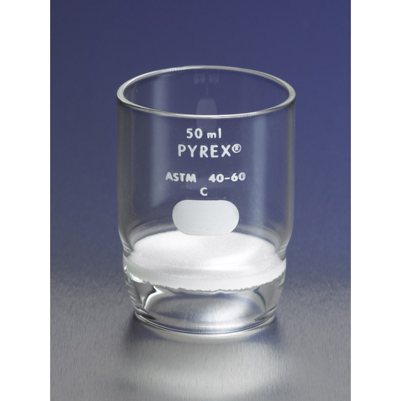 Corning 32940-30C PYREX® 30 mL High Form Gooch Crucible with 30 mm Diameter Coarse Porosity Fritted Disc