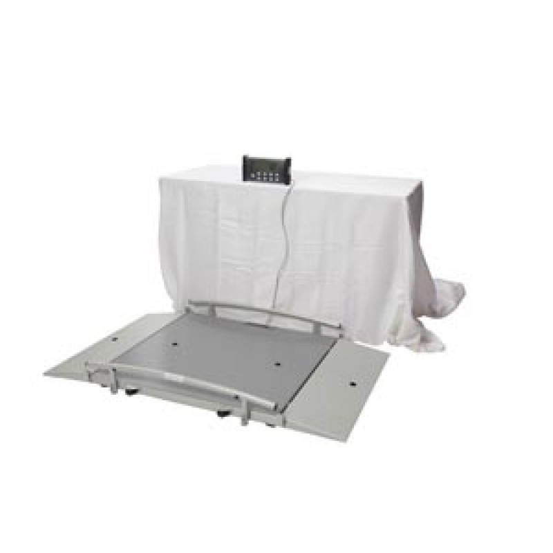 Pelstar LLC/Health O Meter Professional Scales 2700KL Digital Wheelchair Dual Ramp Scale, X-Large Platform, Capacity: 1000 lb/454 kg, Platform Dimension: 43"W x 42"D x 2½"H , Ramp Size: 12¾"W x 42"D, EMR Connectivity Via USB, (2) Wheels, 120V Adapter (inc
