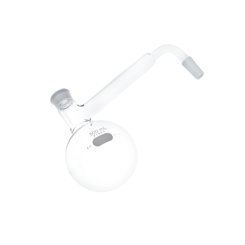 Corning 3360-500 PYREX® 500 mL General Purpose Distilling Apparatus with Standard Taper Stopper, 19/38 Standard Taper Joint