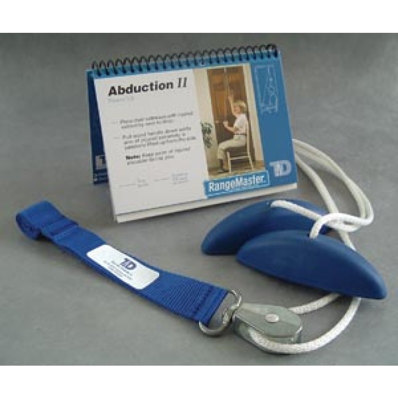 Therapeutic Dimensions, Inc. MRHWS Shoulder Pulley with Webbing Door Strap & Molded Rubber Handle (023039)