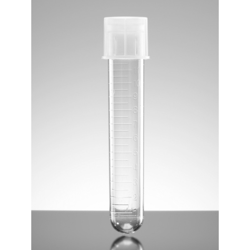 Corning 352001 Falcon® 14 mL Round Bottom Polystyrene Test Tube, with Snap Cap, Sterile, Individually Wrapped, 500/Case