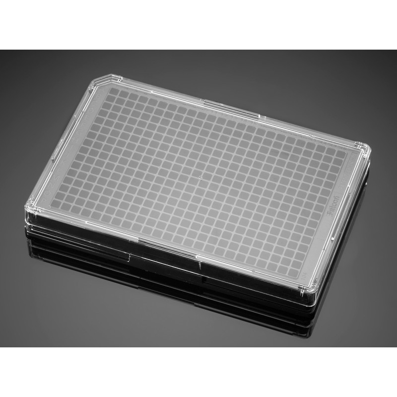 Corning 354663 Corning® BioCoat® Poly-D-Lysine 384-well Black/Clear Flat Bottom TC-treated Microplate, with Lid, 5/Case