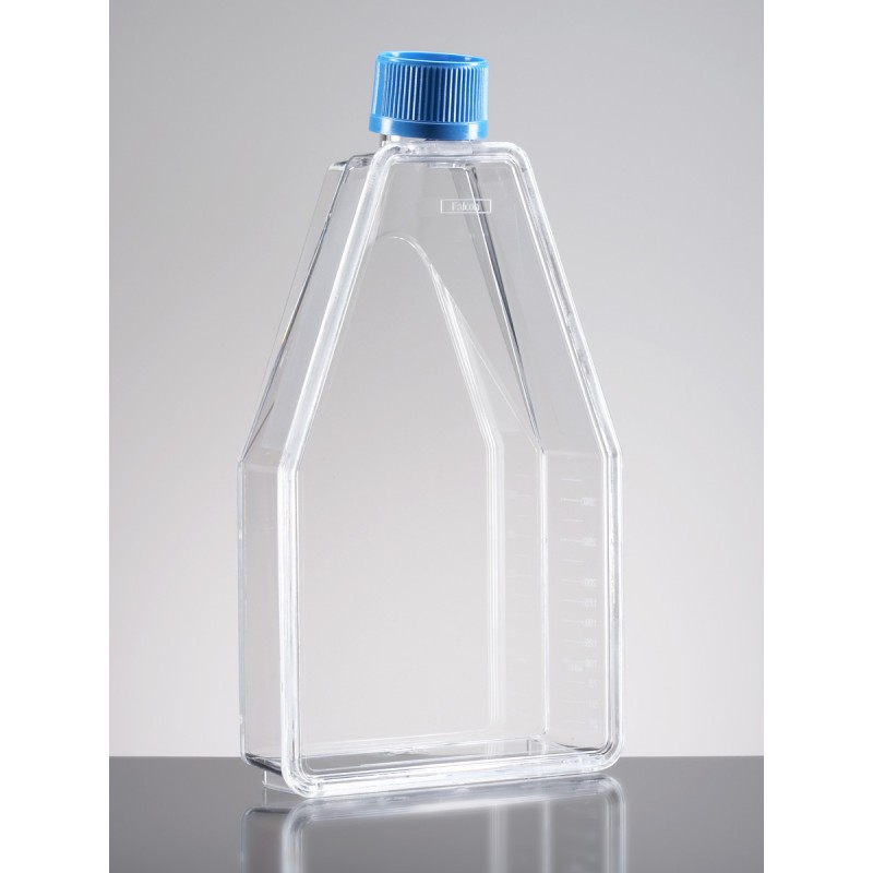 Corning 355000 Falcon® 150cm² Rectangular Canted Neck Cell Culture Flask with Plug Seal Cap