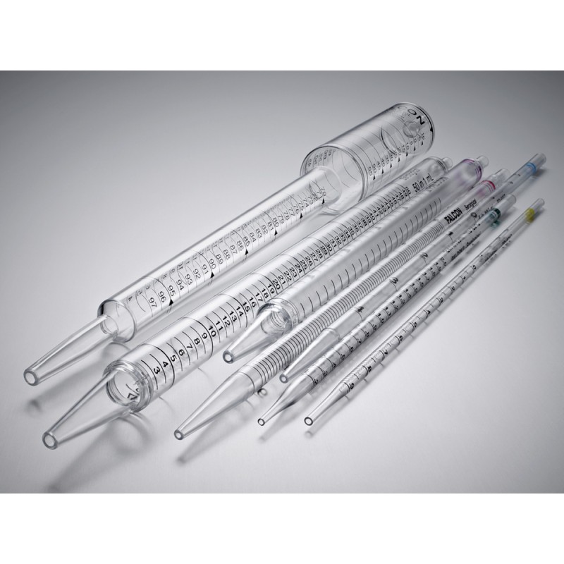 Corning 357507 Falcon® 2 mL Serological Pipet, Polystyrene, 0.01 Increments, Individually Packed, Sterile, 100/Box, 1,000/Case