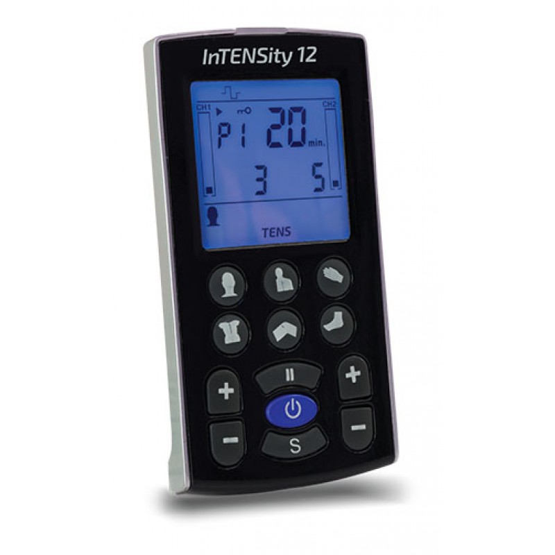 Compass Health DI1212 Pain Relief System, Full Kit Includes the Following: Device, 4 Pack of InTENSity Electrodes, Pair of Lead Wires, Lithium Ion Battery, Wall/USB Charger, Belt Clip, Instruction Manual, Quick Start Guide, and Carrying Case, Basic Assem