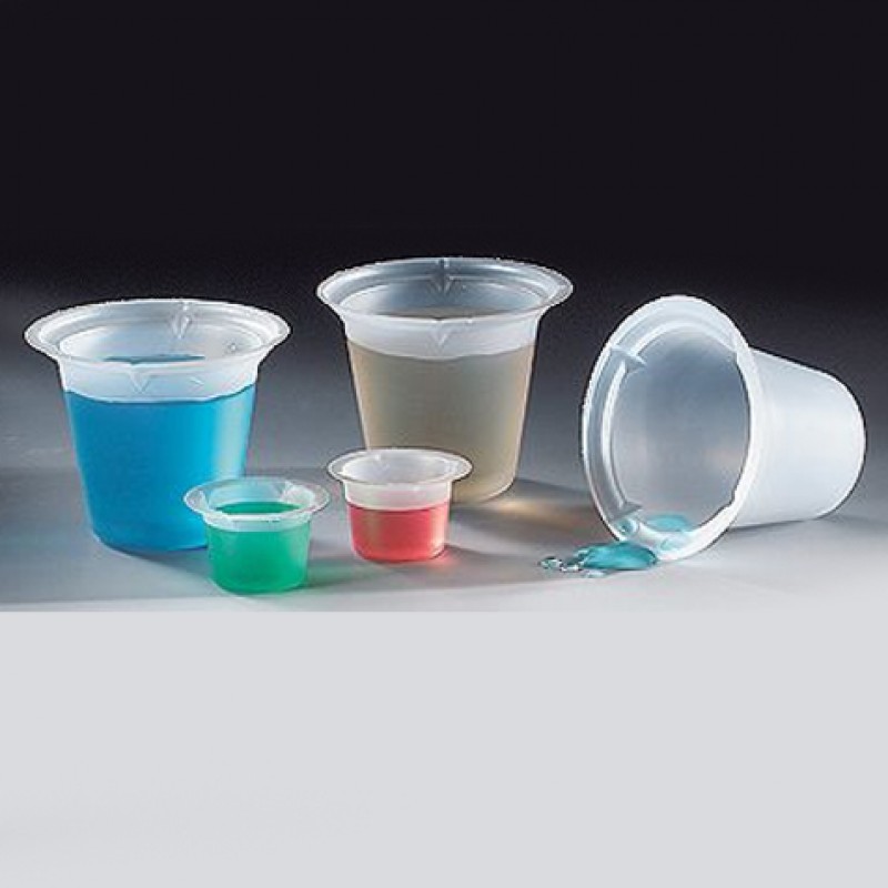 3607 Globe Scientific Four Pour Spout Beaker,Polystyrene, 250 mL (Case of 100)