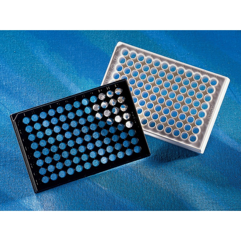 Corning 3632 Corning® 96-well White/Clear Flat Bottom Polystyrene Not Treated Microplate, 25 per Bag, without Lid, Nonsterile