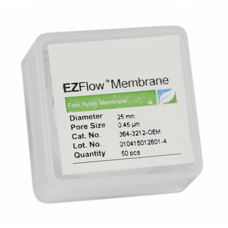 364-3212-OEM EZFlow®  Membrane Disc Filter, 0.45µm Nylon, 25mm, 50/pack, Foxx Life Sciences